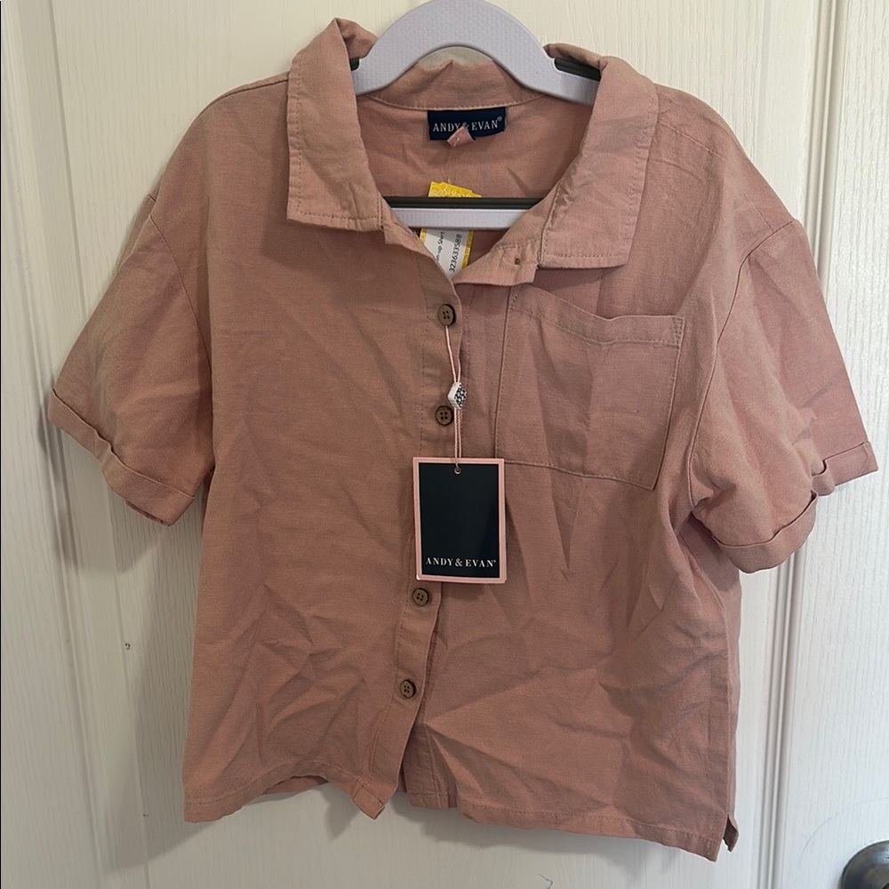 Andy Evan Mauve Button-Up Shirt